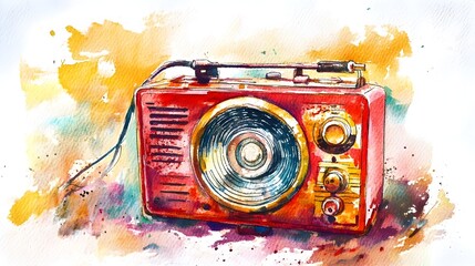 Watercolor Hand-Crank Radio for Sustainable Emergency Preparedness