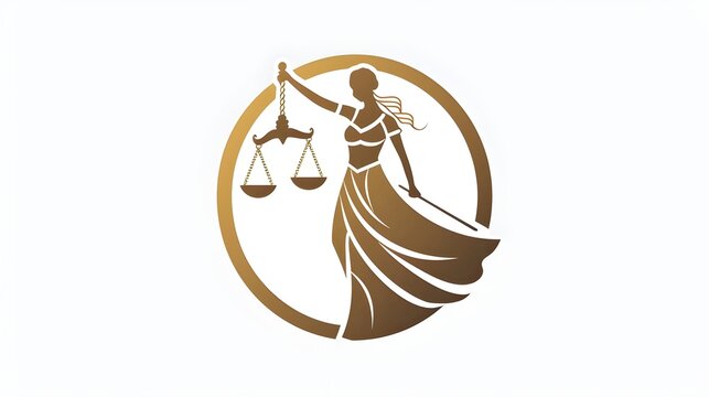 Lady lawyers, woman, justice logo design template. logo, symbol, icon, banner for lawer and law office. Justice vector illisturation.	

