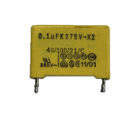 Capacitor Isolated on White Background. electronic component