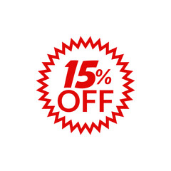 Special offer discount label with different sale percentage,10 15 25 50 off with PNG background ,transparent , red rubber stamp label