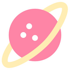 saturn flat icon © FJstudio