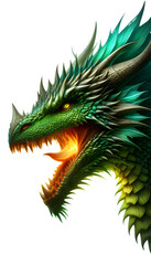 Dragon's face close up