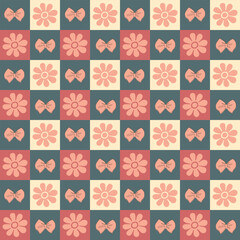 Floral Seamless Vector Illustration pattern background. Ornamental flower design for use all of fabric print wrapping paper and others. All over design ready to print. Easy edit and customizable