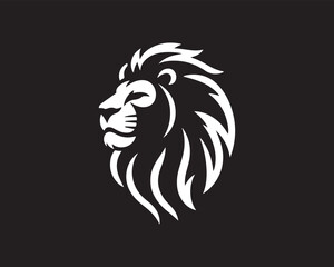 Lion logo design vector template. lion head logo design icon vector illustration.