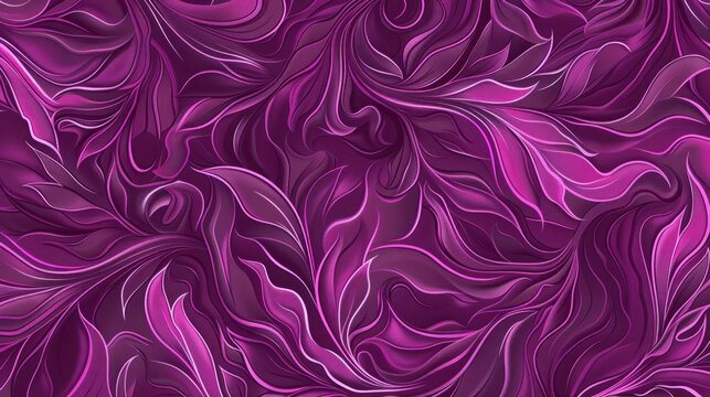 plum pattern with flowing lines and organic shapes for luxury textiles 