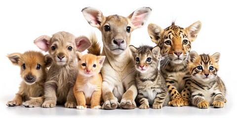 Adorable baby animals with numbers, cute, adorable, animals, numbers, baby, sweet, lovely, small, furry, wildlife, colorful