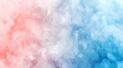 Fototapeta premium A soft pastel gradient background with a mix of light orange and light blue, Generative AI illustration