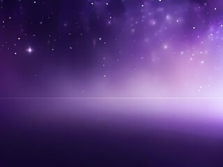 Obraz premium Purple Gradient Night Sky with Stars, Abstract Cosmic Background with Copy Space