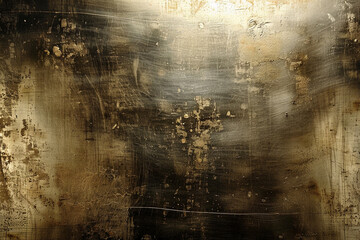 Naklejka premium Textured metal surface displays abstract chaos with blend of colors and captivating patterns