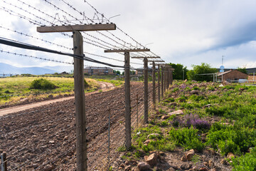 A pillar of iron wires