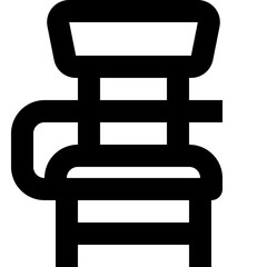 chair black outline icon