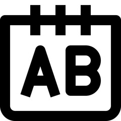 note black outline icon