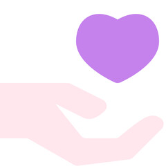 compassion flat icon