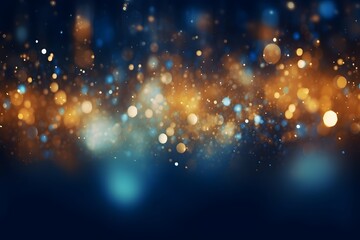Golden glitter lights on isolated on dark background gold glitter dust defocused texture abstract sparkle particle bokeh, Awards background
