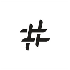 Hashtag Icon Logo