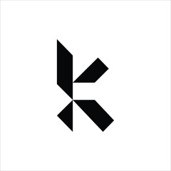 Sharp Letter K Logo