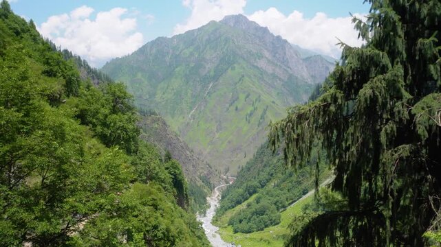Scenic Chamba Valley in Himachal Pradesh with Majestic Glacial Rivers and Peaks