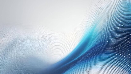 Abstract Background Of Abstract Blue Wave Pattern with Modern Fluid Design