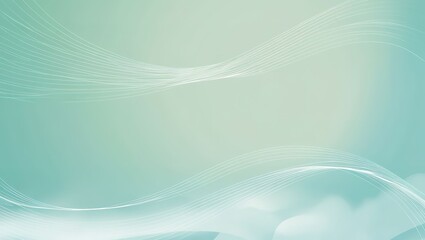Abstract Light Green Background with White Lines