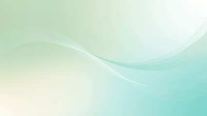 Abstract Green and White Gradient Background with Subtle Lines