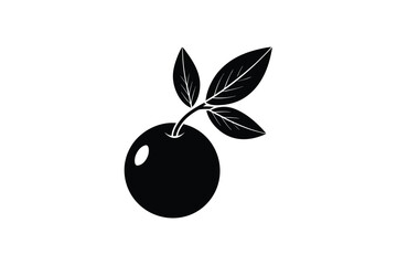 Fruit silhouette vector style