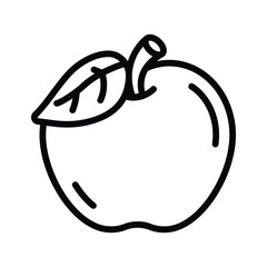 An amazing icon of apple in modern design style