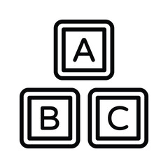Basic kids learning blocks, Download this amazing icon of learning blocks