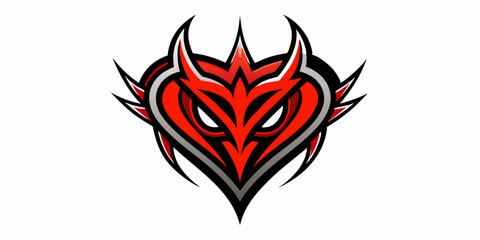 Heart tattoo Neo tribal set, gothic rock flame shape kit, vector u2k abstract love logo concept. Valentine punk retro sticker collection, neotribal web goth decoration. Stylised heart tattoo prints