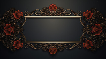classic background, ornamental frame