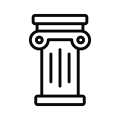 Download this premium icon of roman and greek antique column, ready to use vector