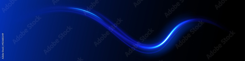 Poster Futuristic dynamic motion technology. Neon color glowing lines background, high-speed light trails effect. Laser beams luminous abstract sparkling isolated on a transparent background