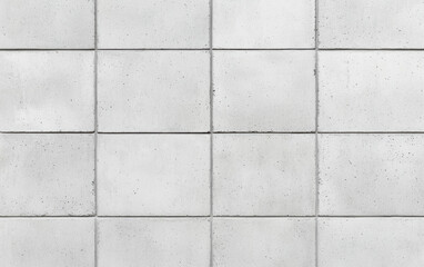  texture of clean, square, white concrete tiles with slight variations in tone. Ideal for architectural backgrounds, interior design, and construction projects.