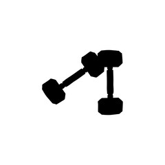 Gym Simple Dumble Illustration Clip Art Vector Icon