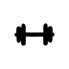 Gym Simple Dumble Illustration Clip Art Vector Icon