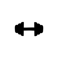Gym Simple Dumble Illustration Clip Art Vector Icon