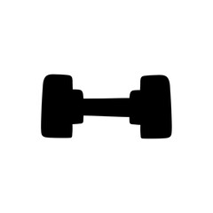 Gym Simple Dumble Illustration Clip Art Vector Icon