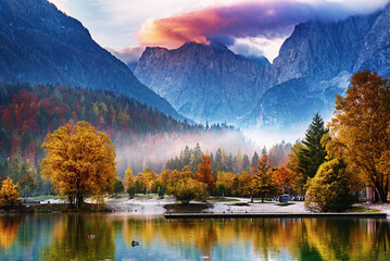 Obraz premium Jasna lake, Slovenia