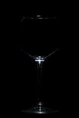 glass wine glass, burgundy glass, clear glass, wine tableware,