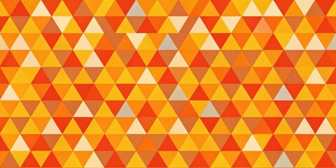 Obraz premium Vibrant orange and yellow triangle pattern ideal for playful room decor , playful, cheerful, orange, yellow, triangle
