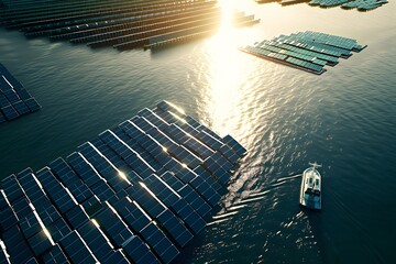 Solar-Powered Ship at Sea: Utilizing Solar Panels for Electricity Generation, Environmental Protection, and Sustainable Development, with Emphasis on Maintenance Practices.
