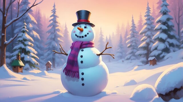 sammy the snowman a snowman who comes to life to sprea game concept cartoon