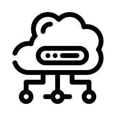 cloud line icon