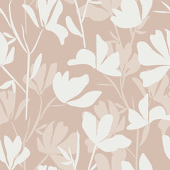 seamless floral pattern. Idea for fabric, tablecloth pattern, wrapping paper, gift paper. Print Ditsy. Motives are scattered randomly.flower pattern background. soft feminine pattern 
