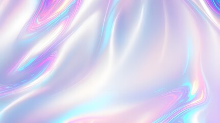Holographic background seamless trendy iridescent light foil texture. Soft holographic pastel unicorn marble background pattern. Modern pearlescent blurry abstract swirl illustration.	
