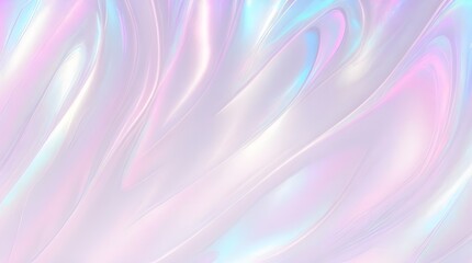 Holographic background seamless trendy iridescent light foil texture. Soft holographic pastel unicorn marble background pattern. Modern pearlescent blurry abstract swirl illustration.	