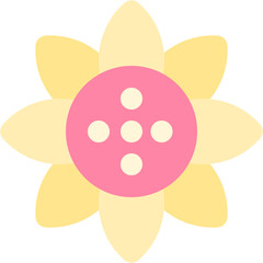 sunflower flat icon