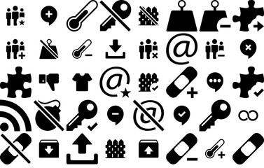 Mega Set Of Vector X24 Pixels Icons Collection Isolated Silhouette Solid Icons Including People,Minus,Message,Talk,Off Business Infographic Elements Logo Vector Illustration