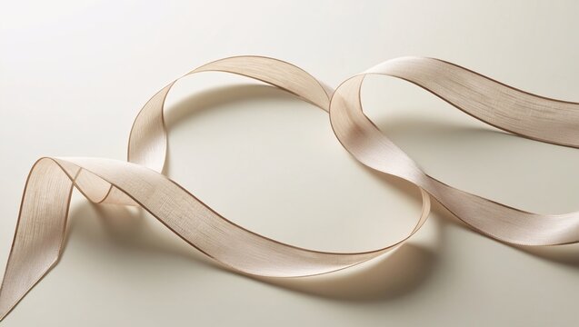 A white strip of paper lying on the ground with a bright light behind it.