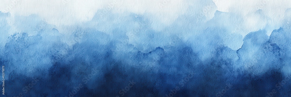 Wall mural Abstract Blue Watercolor Background