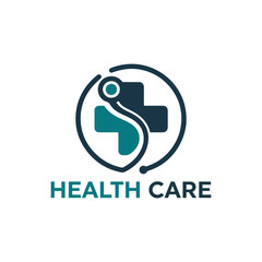 Health care logo design , Minimalist logo design for a healthcare center,  healthcare consulting agency, medical care, home care, telemedicine logo